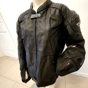 UP TO 90% OFF Tutto Moto Biker Motorcycle Leather Jacket 2XL ARMOR PROTECTION 3M